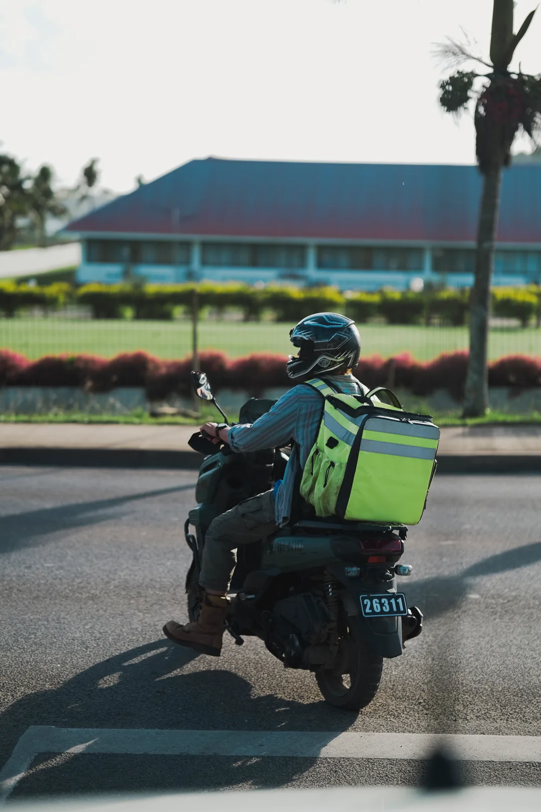 A Kaikai KOKO rider with a delivery